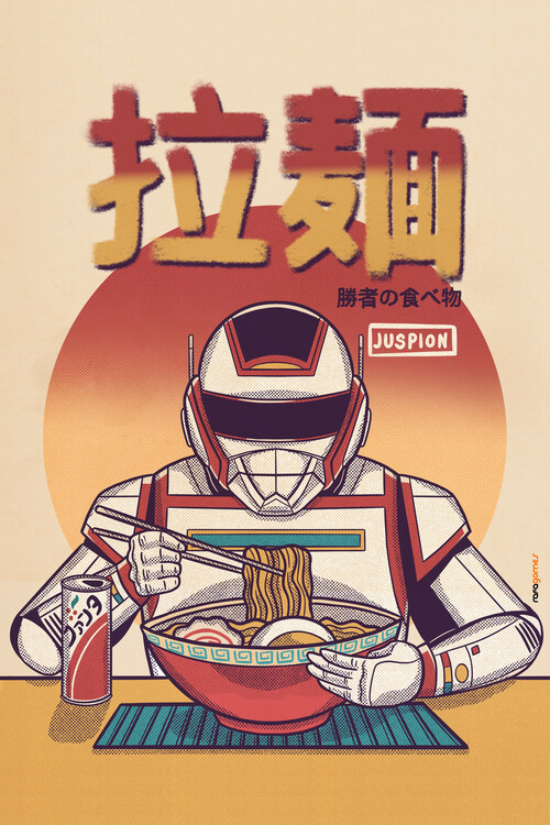 Poster Juspion Eating Ramen