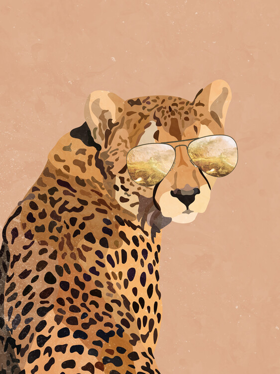 Poster Cool Cheetah Beige