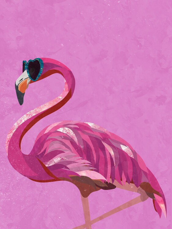 Poster Pink flamingo