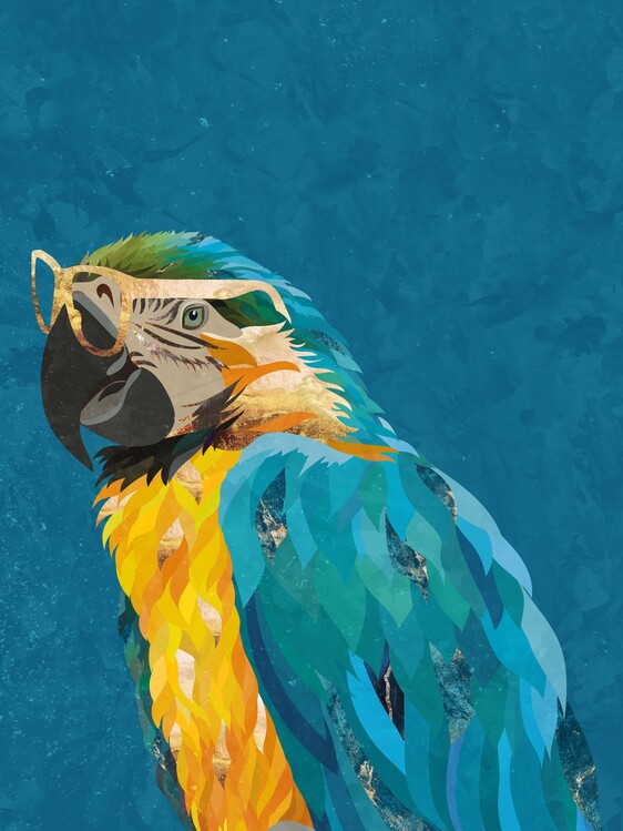 Poster Blue Macaw