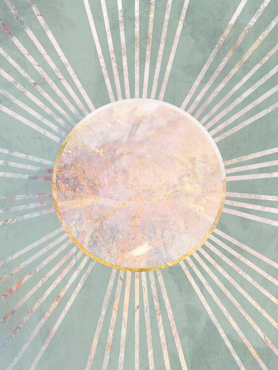 Juliste Gold sun sage green 1