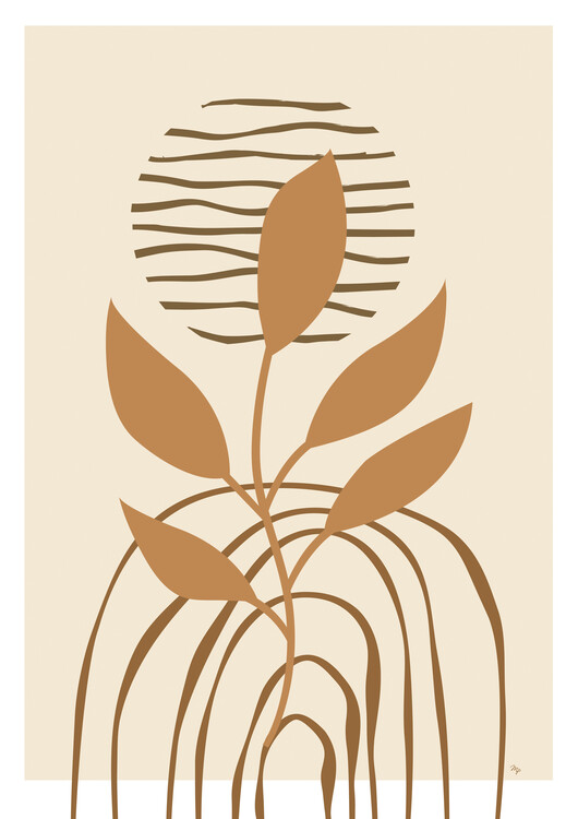 Poster Beige Plant II