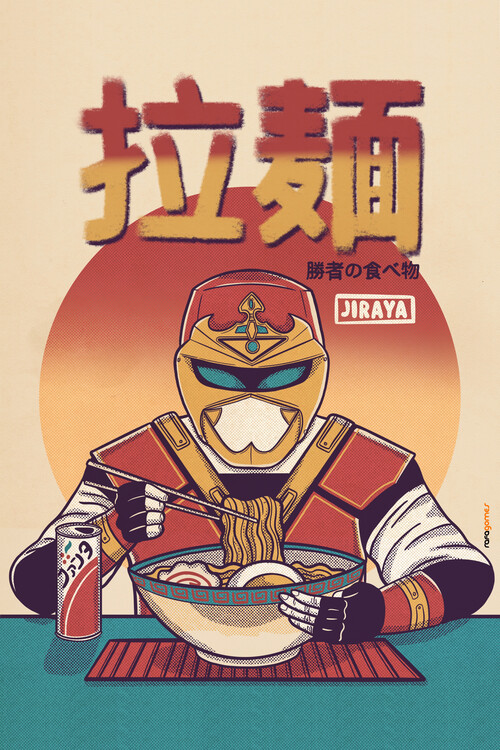 Poster Jiraya Eating Ramen