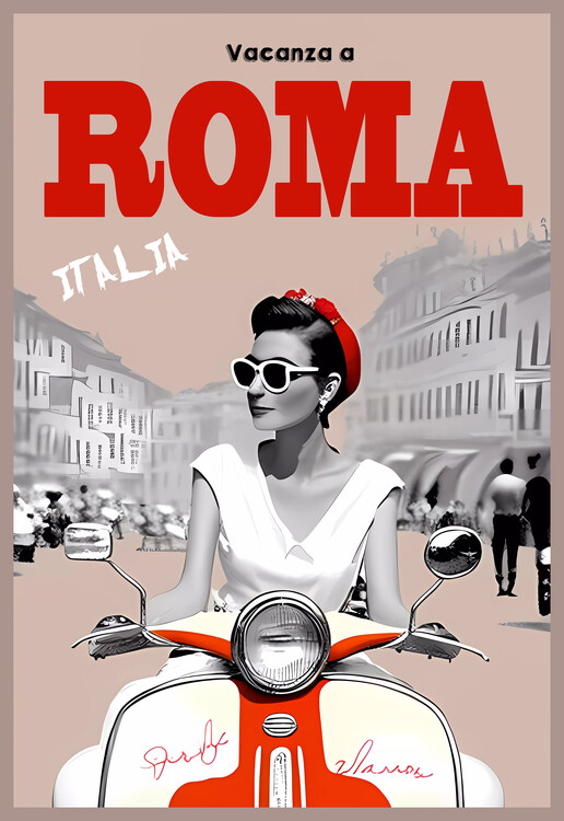 Poster Vacanza a ROMA - ITALIA