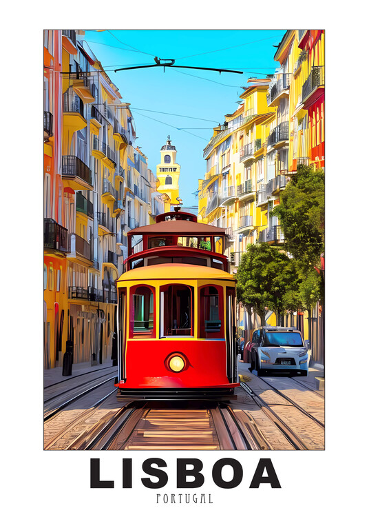 Poster LISBOA (Lisbon) : PORTUGAL : mod#1