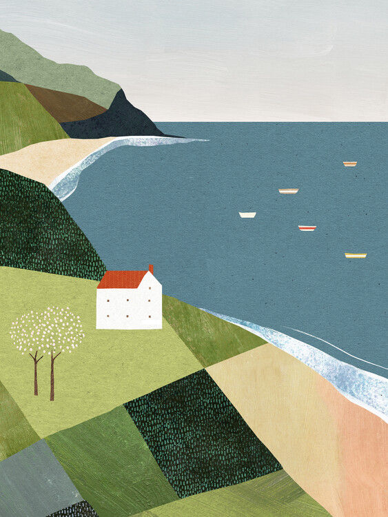 Poster House on the Cliff