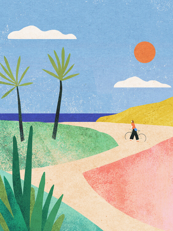 Poster Beach Girl