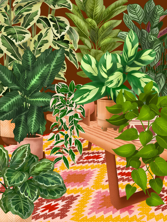 Poster Colourful Plant Nook