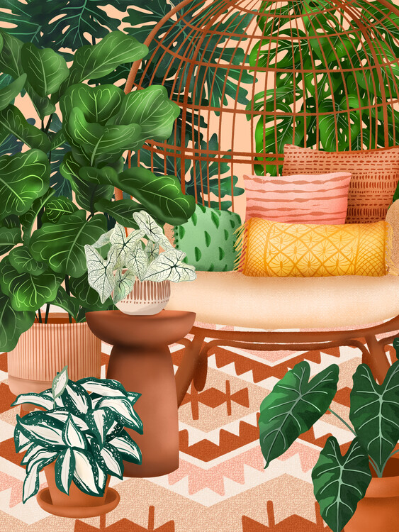 Poster Bohemian Vibes Plant Room