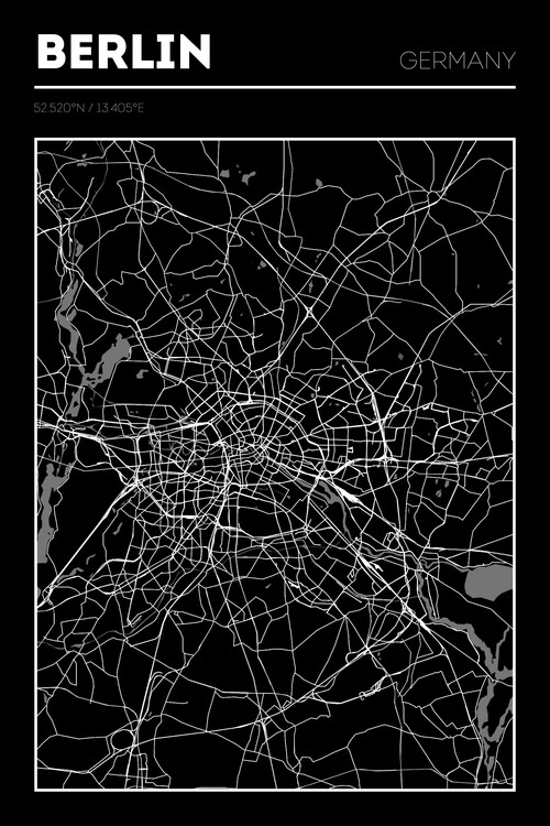 Poster Berlin Map