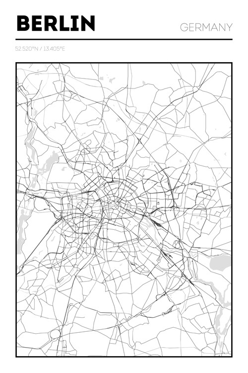 Poster Berlin Map