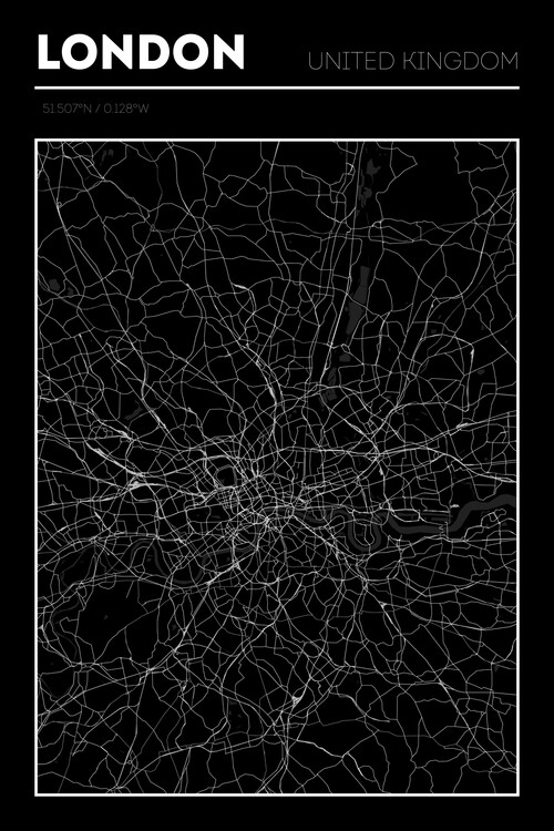 Poster London Map