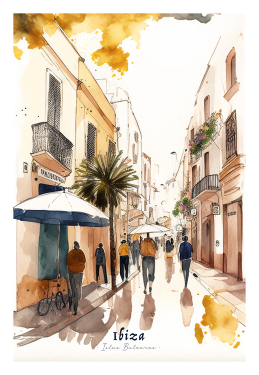 Poster IBIZA - Spain - Feel the Beat of the White Island