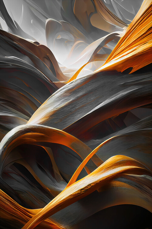 Póster Abstraction brushwood
