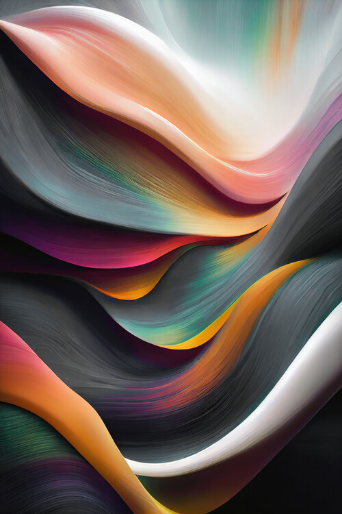 Tableau sur toile Colorful brushes