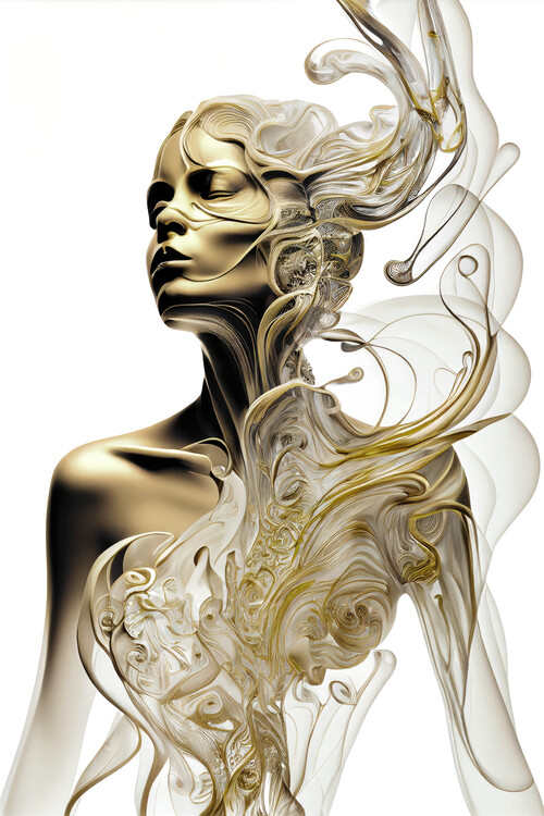 Póster Golden smoke