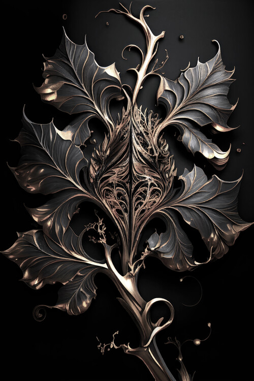 Poster Golden leaf