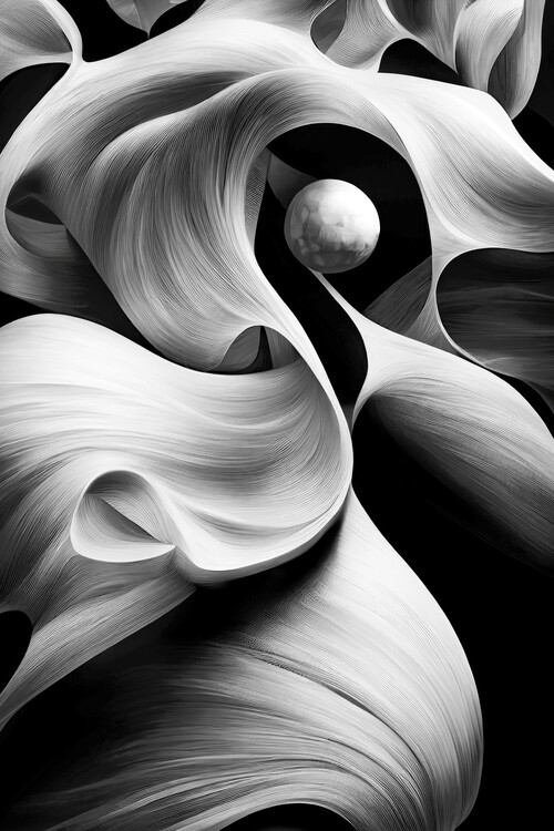 Плакат White abstraction
