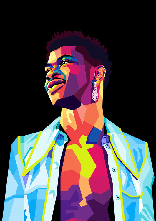 Poster rapper pop art style
