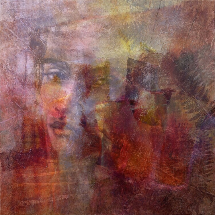 Poster Elisabeth with farn leaves