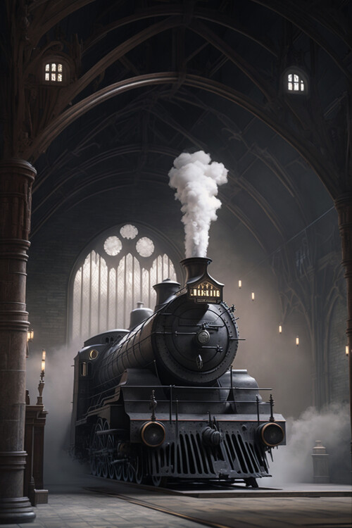 Poster Train to school