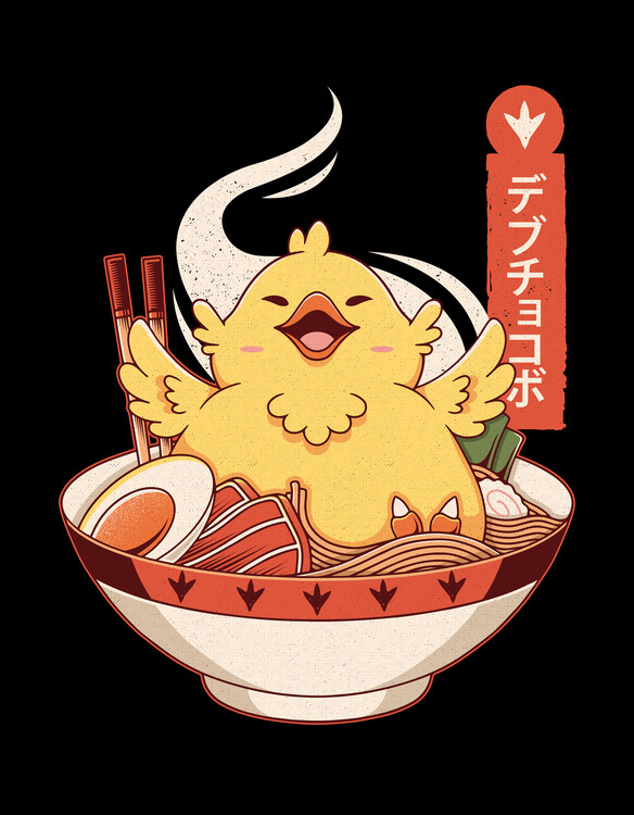 Плакат Fat Chocobo Ramen