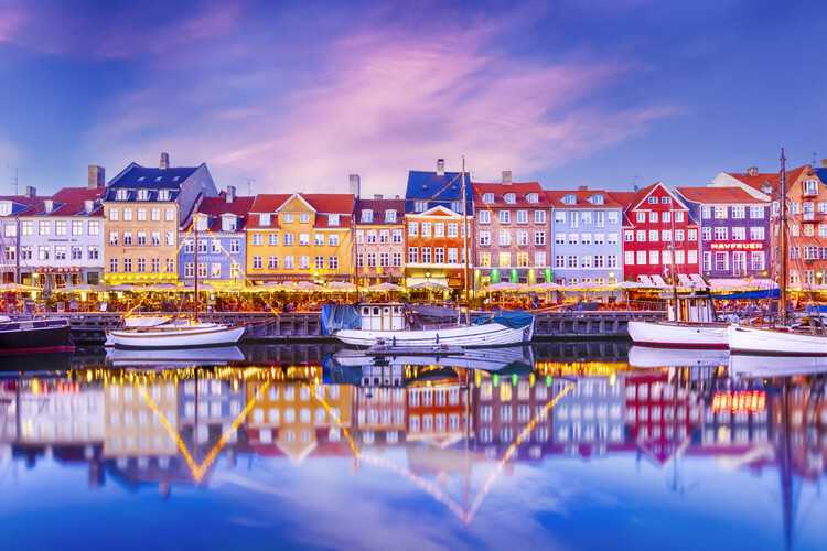 Juliste COPENHAGEN Nyhavn Idyllic Evening Impression