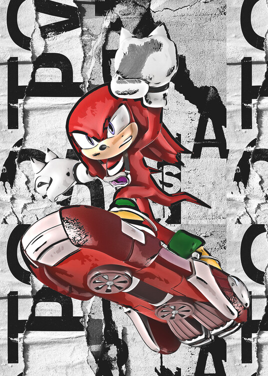 Canvas Print Flying Hedgehog