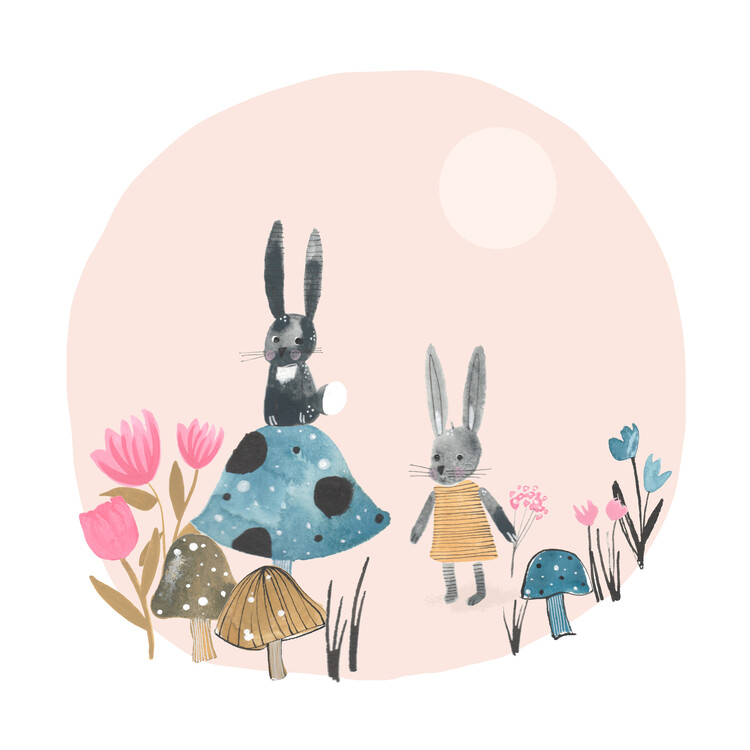 Poster Lisa Dolson - Bunnies