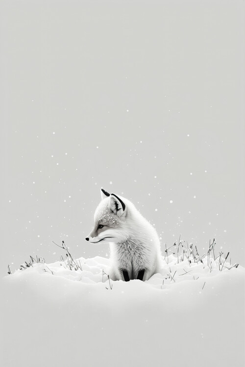 Плакат Snow Fox