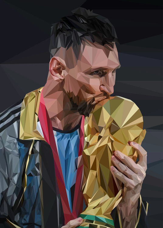 Poster Lionel Messi world cup