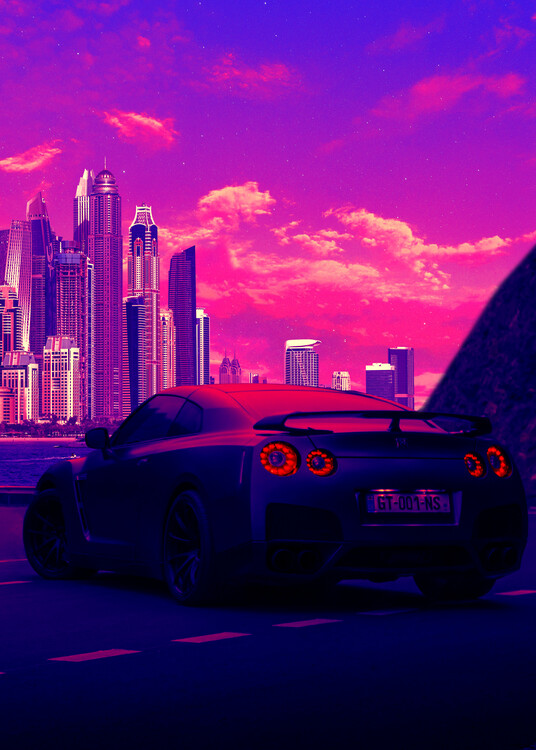 Плакат Nissan GT-R