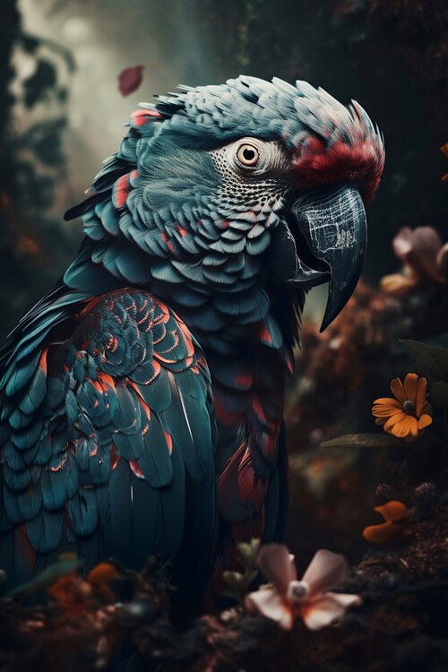 Poster Close-up of an ara parrot