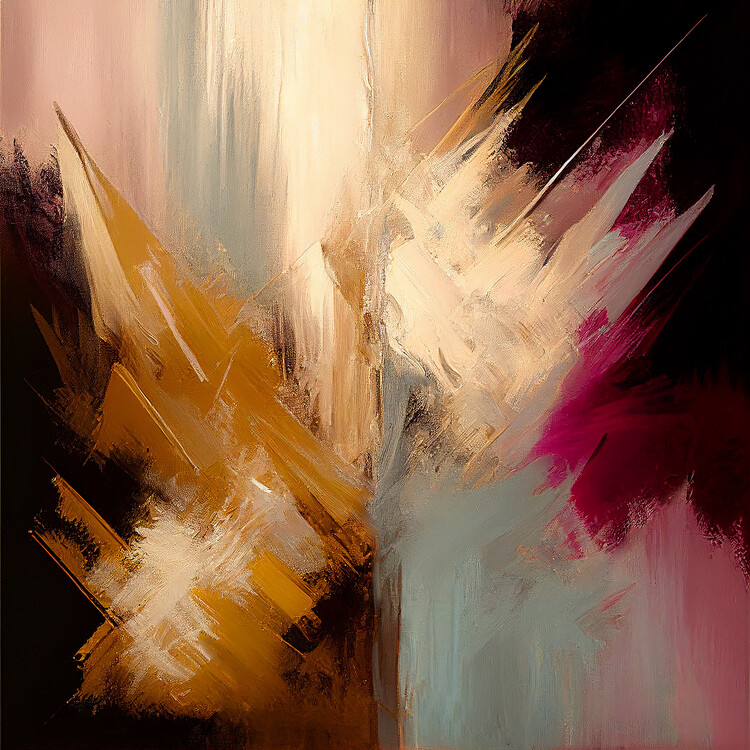 Poster Abstract Colorful Paint 1