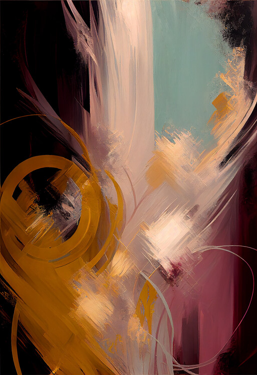 Poster Abstract Colorful Paint 6