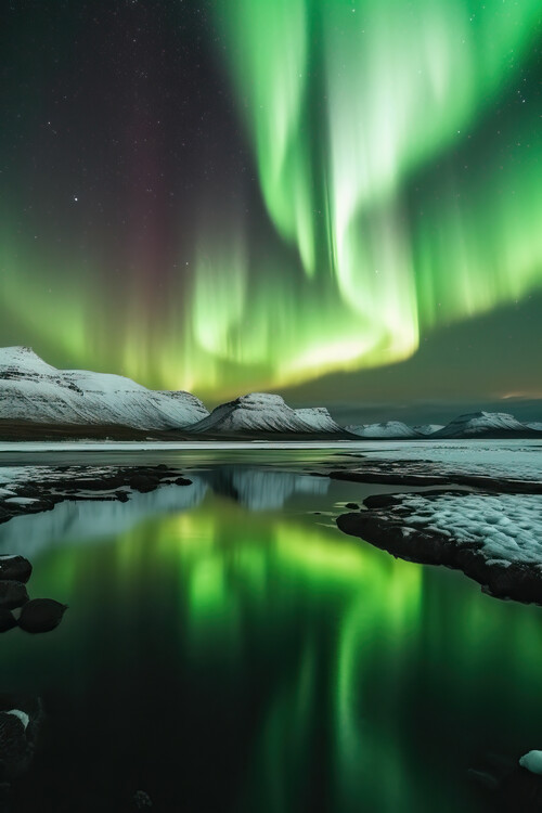 Poster Northern lights in Iceland