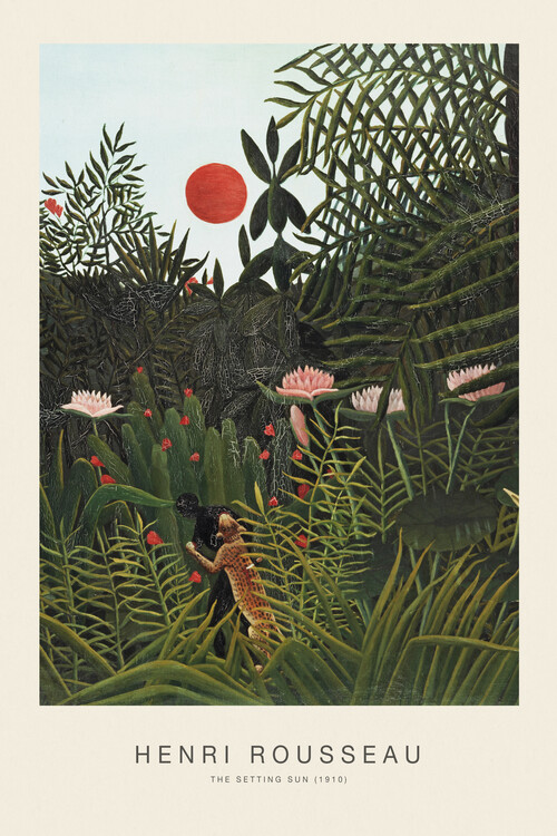 Canvas Print The Setting Sun (Special Edition) - Henri Rousseau