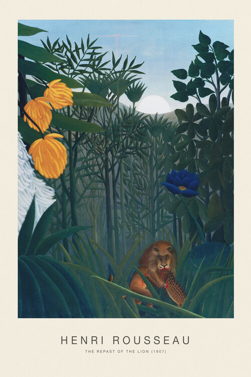 Plakat The Repast of the Lion (Special Edition) - Henri Rousseau