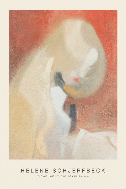 Poster The Girl with the Golden Hair - Helene Schjerfbeck
