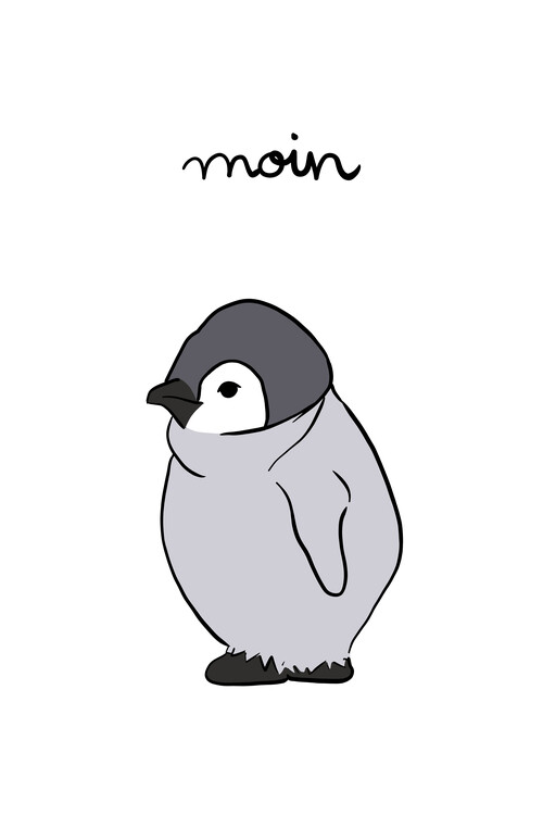 Poster Moin Pinguin