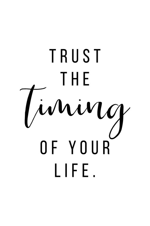 Poster Trust the timing