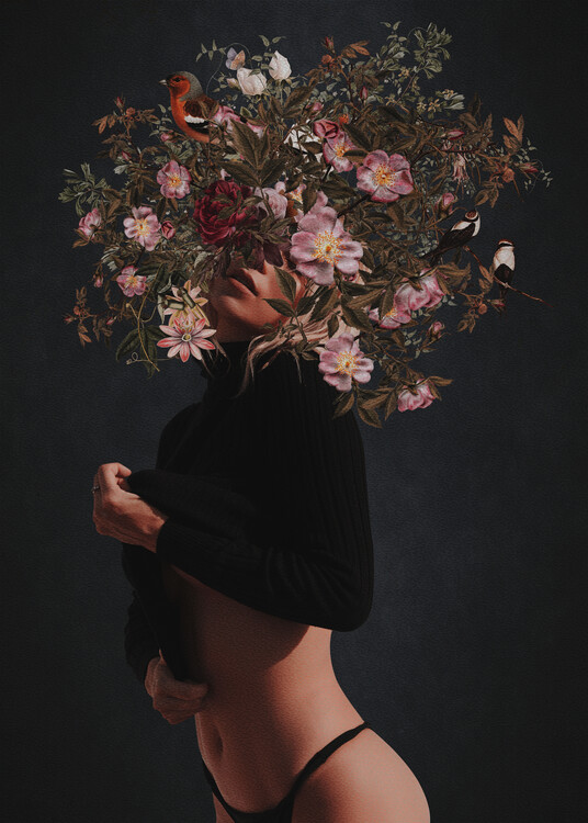 Плакат spring woman