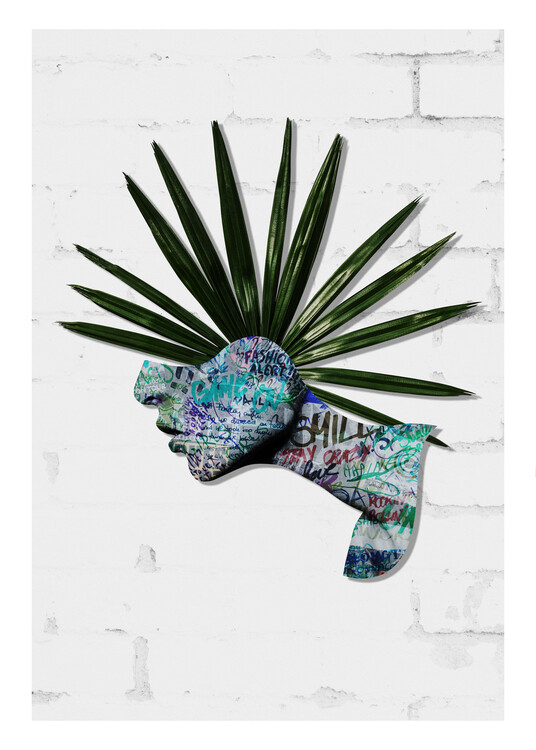 Poster botanical punk