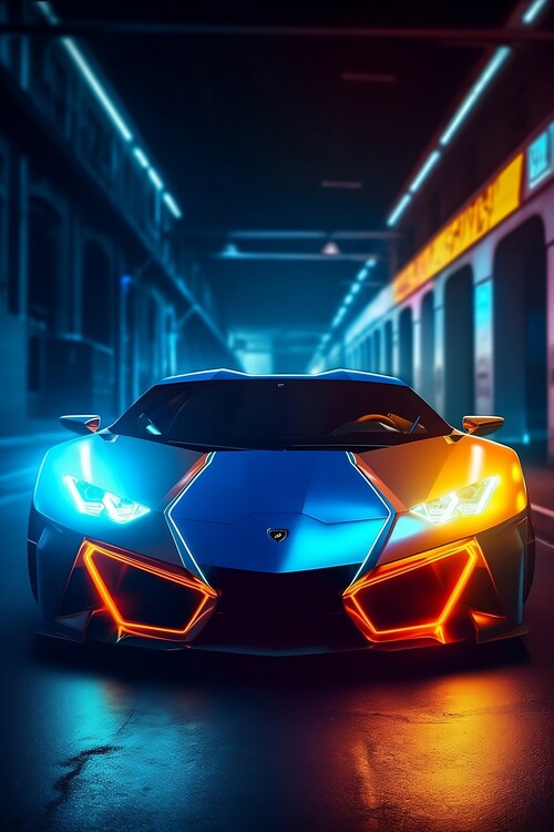 Poster Futuristic car