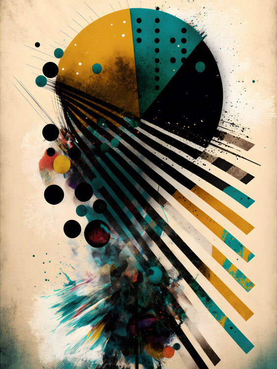 Plakát Abstract Geometric shapes