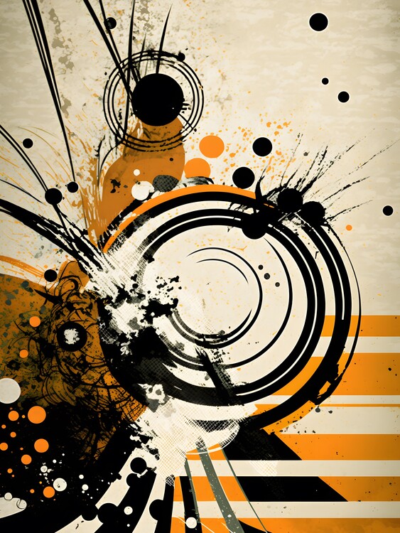 Poster Abstract Geometric shapes