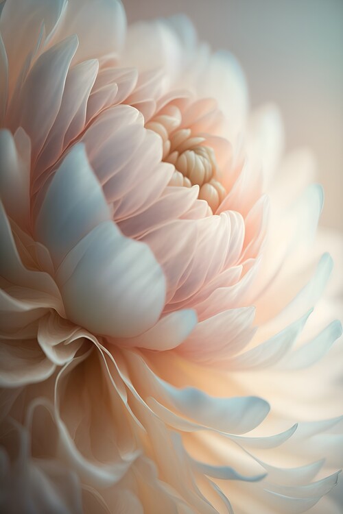Плакат Dreamy pink peony flower