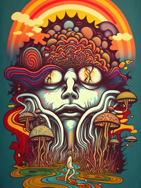 Plakát Trippy and psychedelic