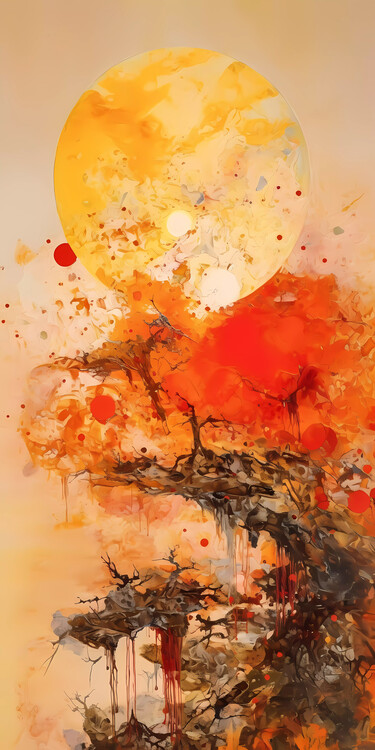 Poster CHINESE ART: Jade Peak in the morning mist: Vertical XL