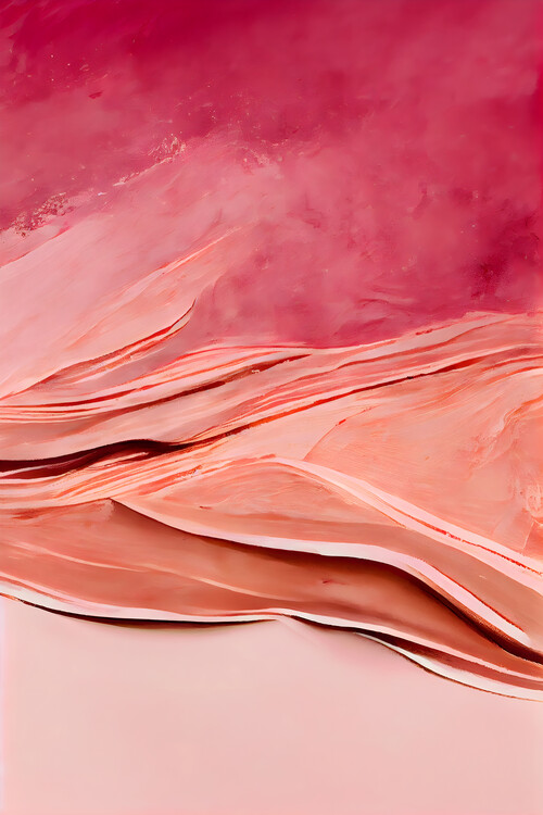Levně Plakát, Obraz - Abstract Thick Pink Color, Treechild, 26.7 × 40 cm